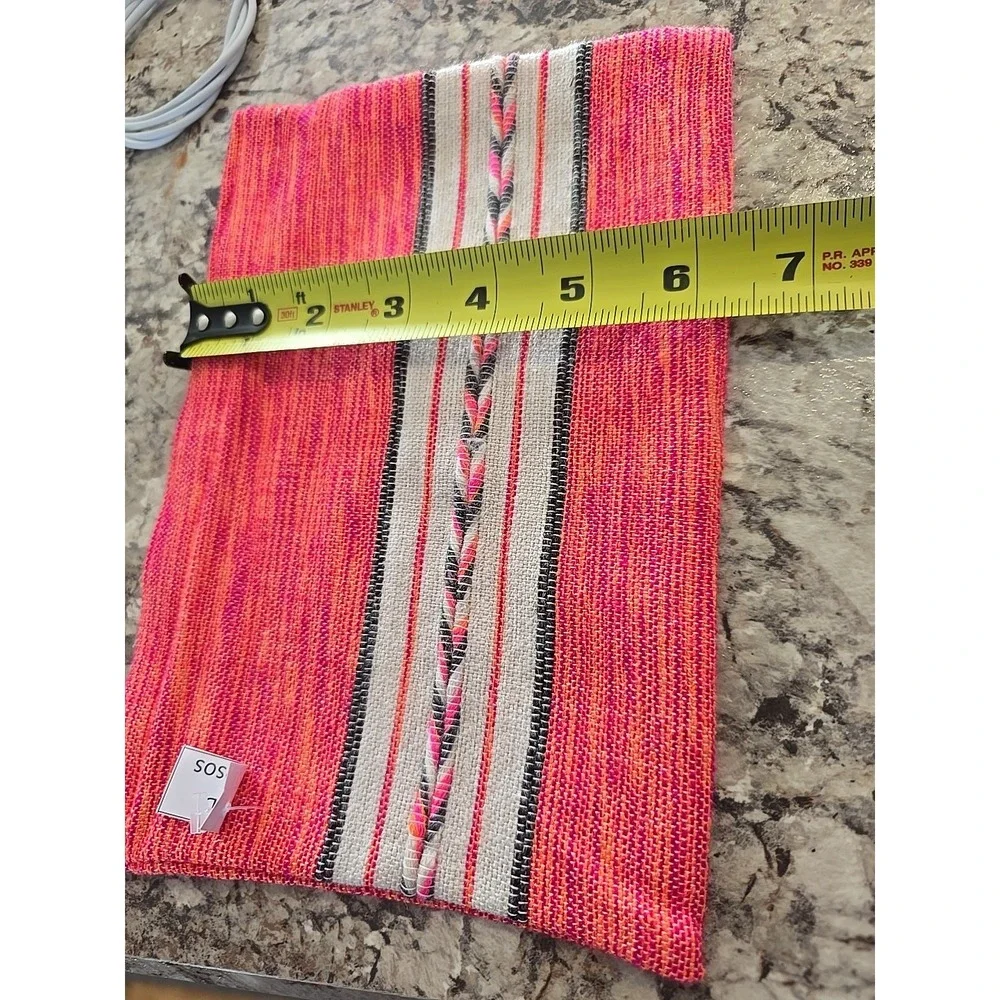 Hand Woven Pouch  Pink, Orange‎